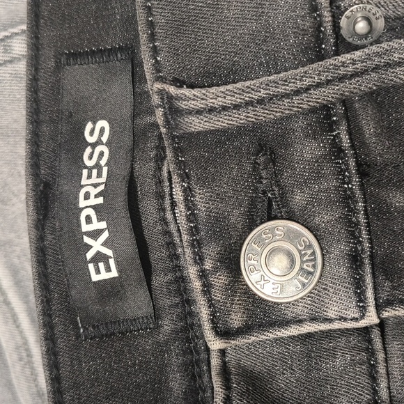 EXPRESS Mid Rise Stretch SKINNY JEANS Size 0 Regular - Picture 5 of 8